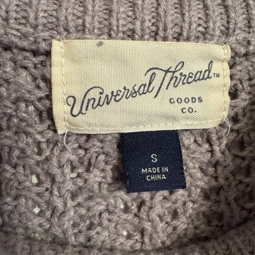 Lavender Knit Crew Neck Sweater - Picture 3 of 4